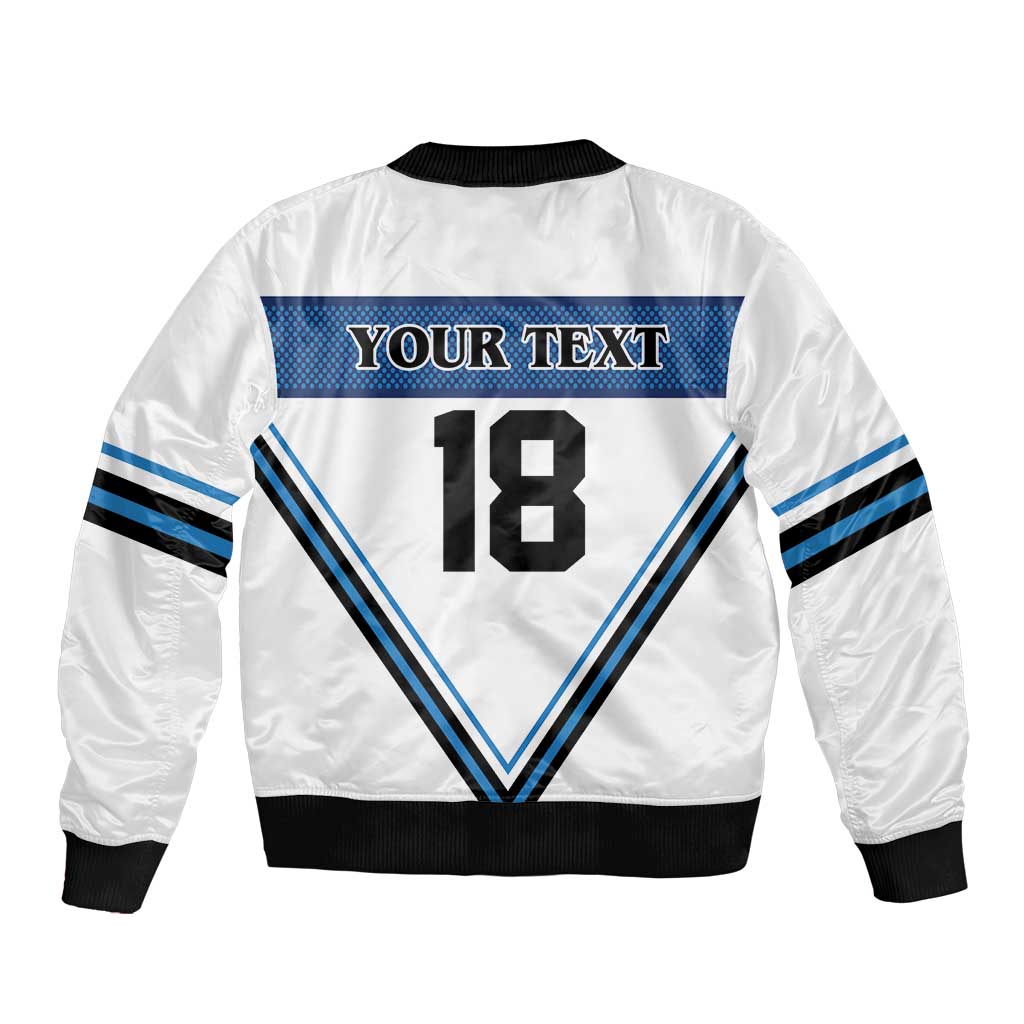 Finland Hockey Custom Bomber Jacket Suomi Lion Ice Pride 2026 White Version