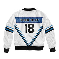 Finland Hockey Custom Bomber Jacket Suomi Lion Ice Pride 2026 White Version