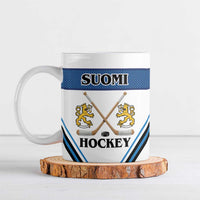 Finland Hockey Custom Ceramic Mug Suomi Lion Ice Pride 2026 White Version