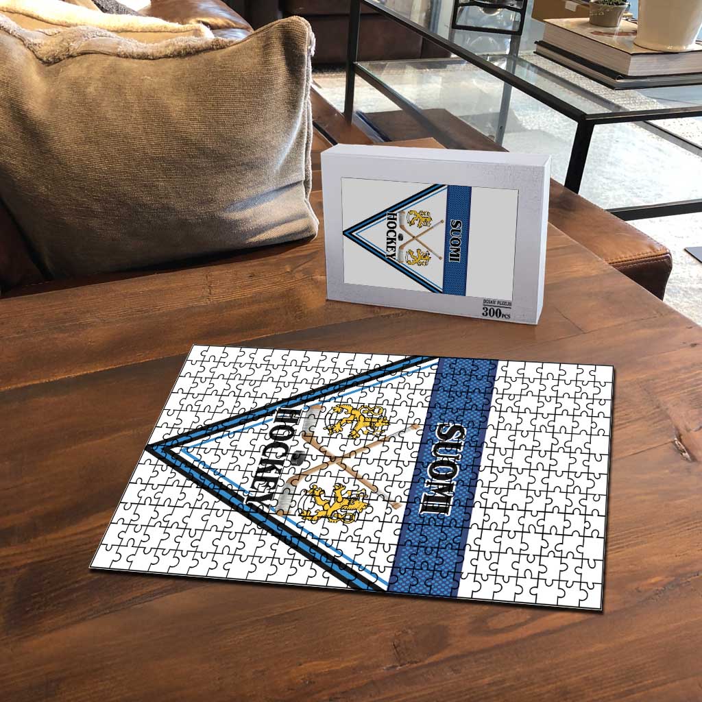 Finland Hockey Puzzle Suomi Lion Ice Pride 2026 White Version