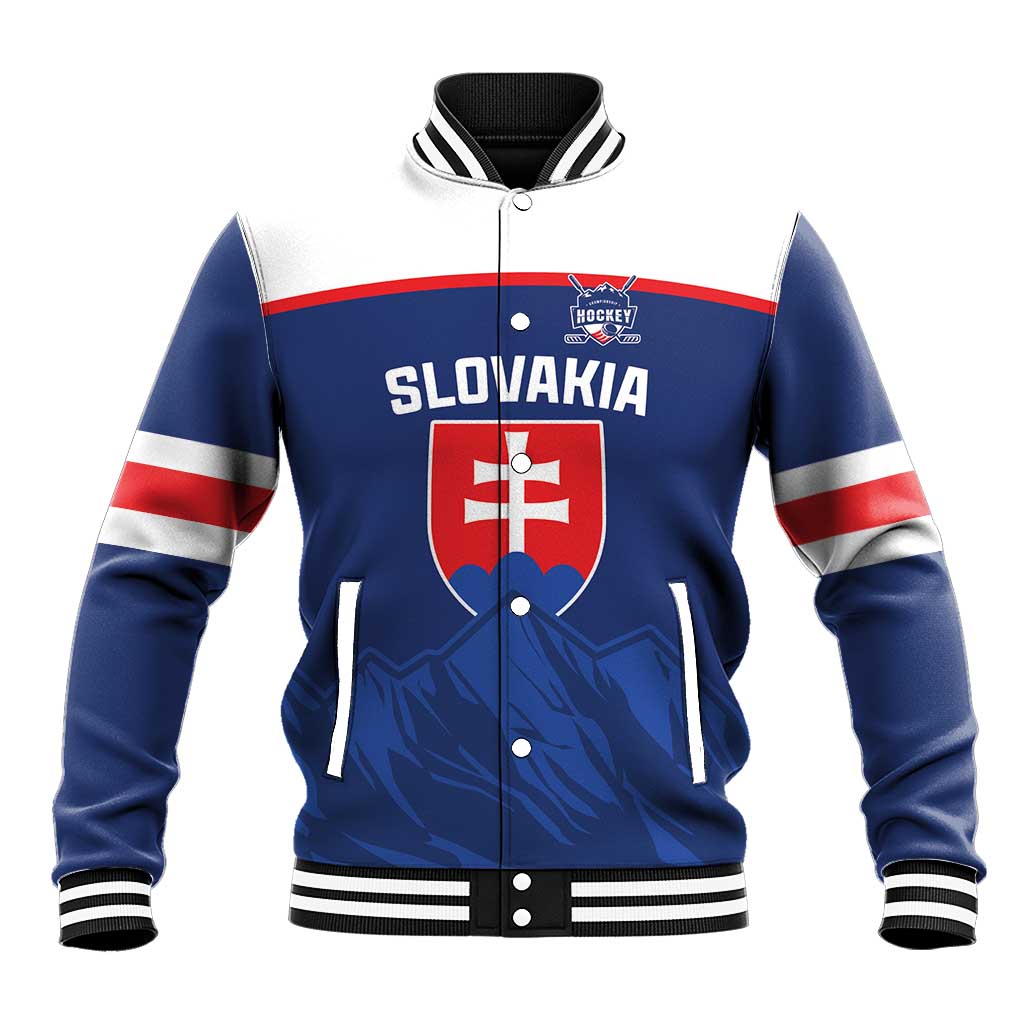 Slovakia Hockey Custom Baseball Jacket Tatra Mountain Pride 2026