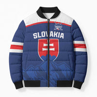 Slovakia Hockey Custom Bomber Puffer Jacket Tatra Mountain Pride 2026