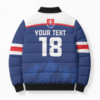 Slovakia Hockey Custom Bomber Puffer Jacket Tatra Mountain Pride 2026