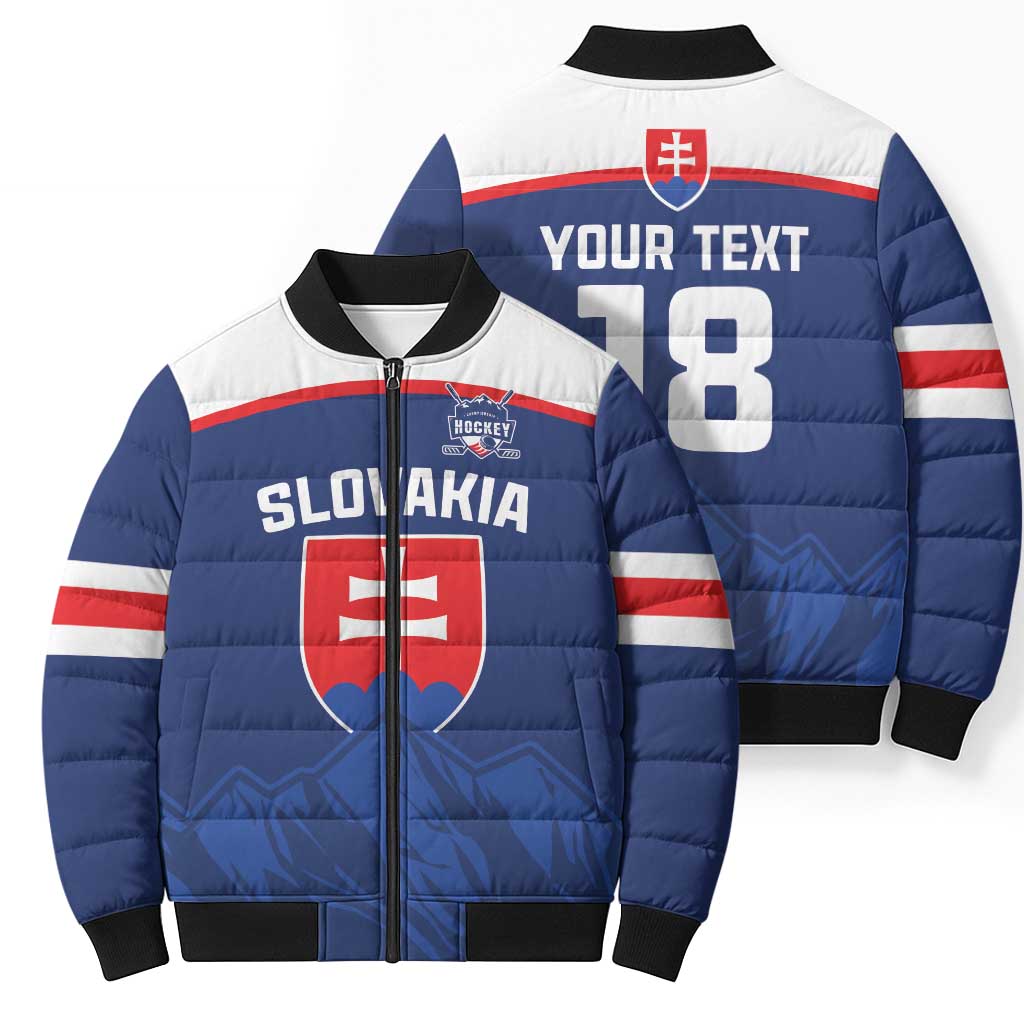 Slovakia Hockey Custom Bomber Puffer Jacket Tatra Mountain Pride 2026