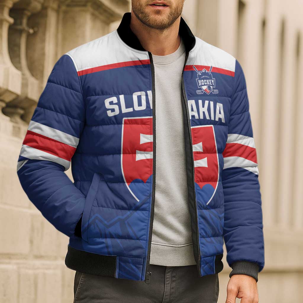 Slovakia Hockey Custom Bomber Puffer Jacket Tatra Mountain Pride 2026
