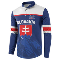 Slovakia Hockey Custom Button Sweatshirt Tatra Mountain Pride 2026