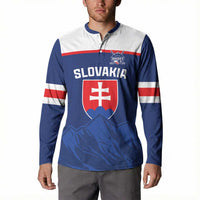 Slovakia Hockey Custom Button Sweatshirt Tatra Mountain Pride 2026