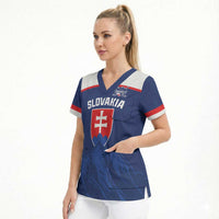 Slovakia Hockey Custom Scrub Top Tatra Mountain Pride 2026