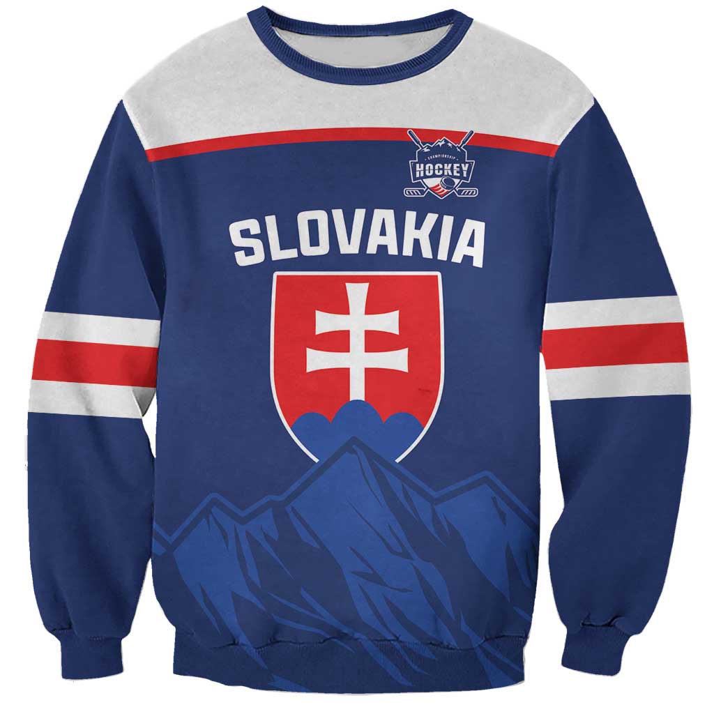 Slovakia Hockey Custom Sweatshirt Tatra Mountain Pride 2026