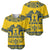 Sweden Daleclarian Horse Baseball Jersey Floral Folk Pattern Yellow Version