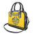 Sweden Daleclarian Horse Shoulder Handbag Floral Folk Pattern Yellow Version