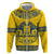 Sweden Daleclarian Horse Zip Hoodie Floral Folk Pattern Yellow Version