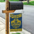 Sweden Daleclarian Horse Garden Flag Floral Folk Pattern Blue Version
