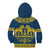 Sweden Daleclarian Horse Kid Hoodie Floral Folk Pattern Blue Version