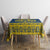 Sweden Daleclarian Horse Tablecloth Floral Folk Pattern Blue Version
