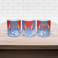 Custom DR Congo Football 2026 Ceramic Mug Leopard Power Fan Style
