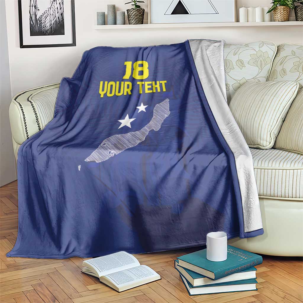 Custom Curacao Football Blanket La Pantera Negra