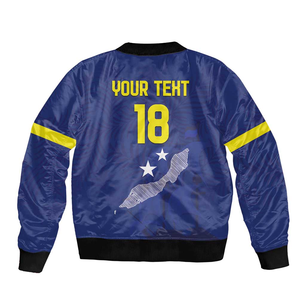 Custom Curacao Football Bomber Jacket La Pantera Negra