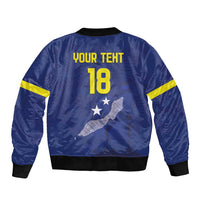 Custom Curacao Football Bomber Jacket La Pantera Negra