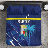 Personalized Curacao Flag Day Bedding Set Dia di Bandera