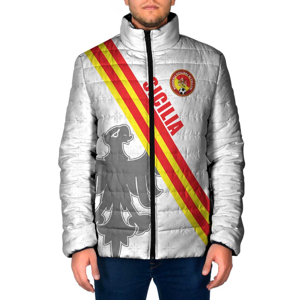 Custom Sicilia Football Padded Jacket Animus Tuus Dominus - Wonder Print Shop