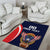 Custom USA Rugby Area Rug American Eagle With USA Flags - Wonder Print Shop