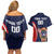 Custom USA Rugby Couples Matching Off Shoulder Short Dress and Hawaiian Shirt American Eagle With USA Flags - Wonder Print Shop