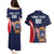 Custom USA Rugby Couples Matching Puletasi and Hawaiian Shirt American Eagle With USA Flags - Wonder Print Shop