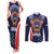 Custom USA Rugby Couples Matching Tank Maxi Dress and Long Sleeve Button Shirt American Eagle With USA Flags - Wonder Print Shop