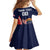 Custom USA Rugby Family Matching Long Sleeve Bodycon Dress and Hawaiian Shirt American Eagle With USA Flags - Wonder Print Shop