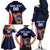 Custom USA Rugby Family Matching Off The Shoulder Long Sleeve Dress and Hawaiian Shirt American Eagle With USA Flags - Wonder Print Shop