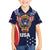 Custom USA Rugby Family Matching Off The Shoulder Long Sleeve Dress and Hawaiian Shirt American Eagle With USA Flags - Wonder Print Shop