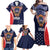 Custom USA Rugby Family Matching Off Shoulder Maxi Dress and Hawaiian Shirt American Eagle With USA Flags - Wonder Print Shop