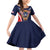 Custom USA Rugby Family Matching Off Shoulder Short Dress and Hawaiian Shirt American Eagle With USA Flags - Wonder Print Shop