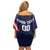 Custom USA Rugby Family Matching Off Shoulder Short Dress and Hawaiian Shirt American Eagle With USA Flags - Wonder Print Shop