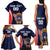 Custom USA Rugby Family Matching Tank Maxi Dress and Hawaiian Shirt American Eagle With USA Flags - Wonder Print Shop