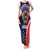 Custom USA Rugby Family Matching Tank Maxi Dress and Hawaiian Shirt American Eagle With USA Flags - Wonder Print Shop