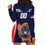 Custom USA Rugby Hoodie Dress American Eagle With USA Flags - Wonder Print Shop