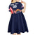 Custom USA Rugby Kid Short Sleeve Dress American Eagle With USA Flags - Wonder Print Shop