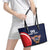 Custom USA Rugby Leather Tote Bag American Eagle With USA Flags