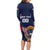 Custom USA Rugby Long Sleeve Bodycon Dress American Eagle With USA Flags - Wonder Print Shop