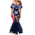 Custom USA Rugby Mermaid Dress American Eagle With USA Flags - Wonder Print Shop