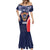 Custom USA Rugby Mermaid Dress American Eagle With USA Flags - Wonder Print Shop