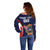 Custom USA Rugby Off Shoulder Sweater American Eagle With USA Flags - Wonder Print Shop