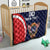 Custom USA Rugby Quilt American Eagle With USA Flags