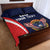 Custom USA Rugby Quilt Bed Set American Eagle With USA Flags - Wonder Print Shop