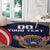 Custom USA Rugby Round Carpet American Eagle With USA Flags