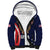 Custom USA Rugby Sherpa Hoodie American Eagle With USA Flags