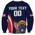 Custom USA Rugby Sweatshirt American Eagle With USA Flags