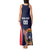 Custom USA Rugby Tank Maxi Dress American Eagle With USA Flags